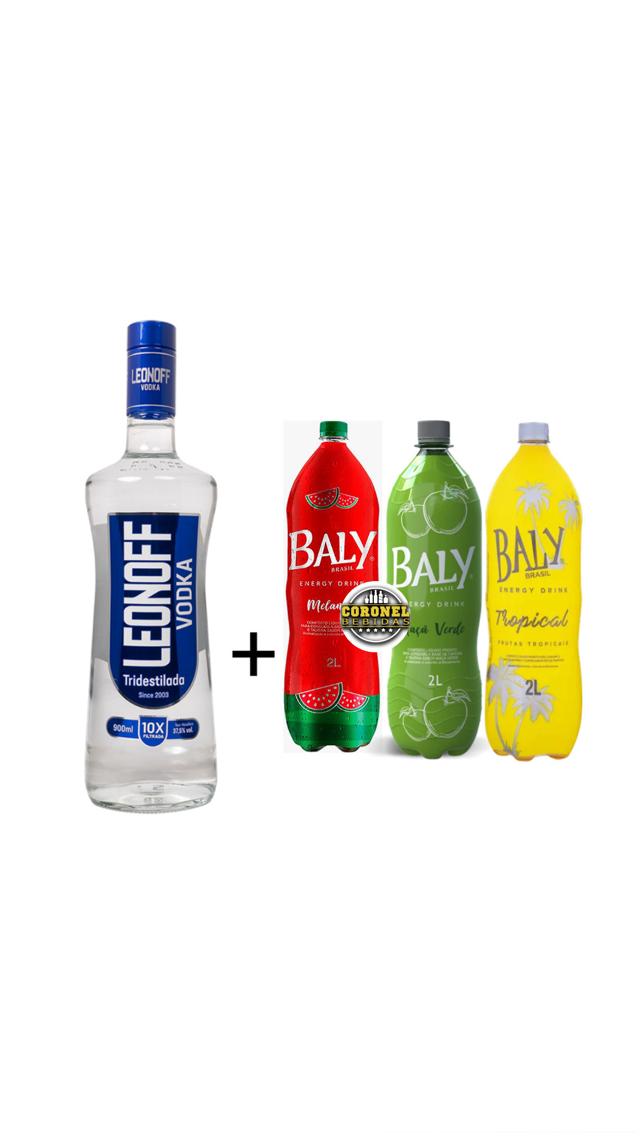 Vodka Leonoff 1L+ 1 Baly 2L