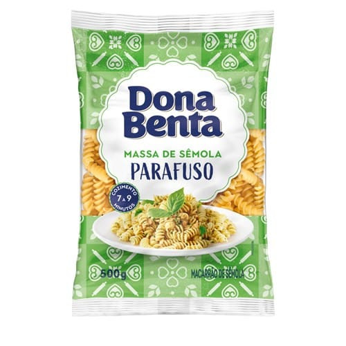 Macarrão Sêmola Parafuso Dona Benta 500g