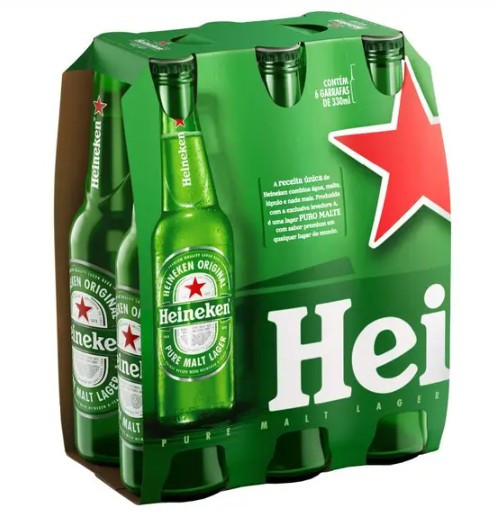 HEINEKEN LONG NECK PACK 6 UND.