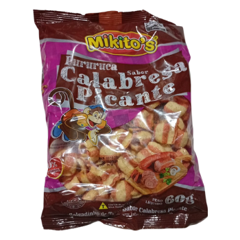 SALGADINHO PURURUCA MIKITOS CALABRESA APIMENTADA 60G