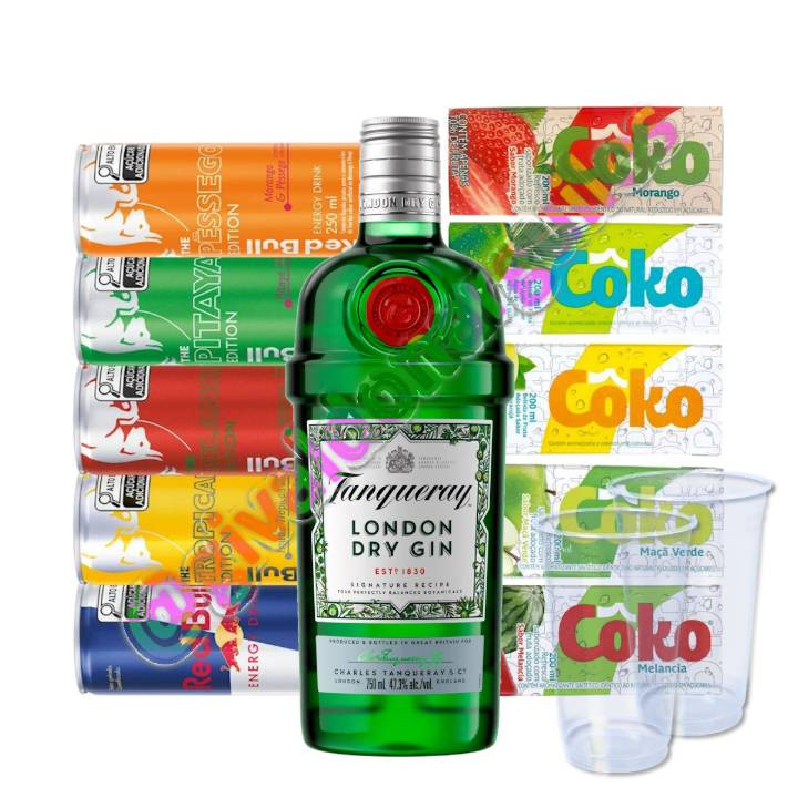 Combo Tanqueray 750ml + Red Bull