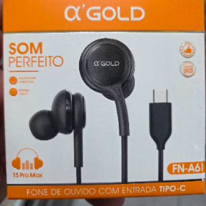 FONE DE OUVIDO COM ENTRADA TIPO C