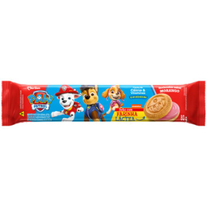 BISCOITO RECHEADO MORANGO PATRULHA CANINA 80G