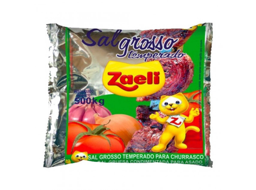 SAL GROSSO ZAELI TEMPERADO P/CHURRASCO 500G