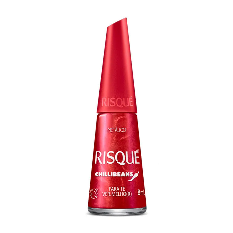 ESMALTE RISQUE CHILLI BEANS PARA TE VERMELHO(R) 8ML