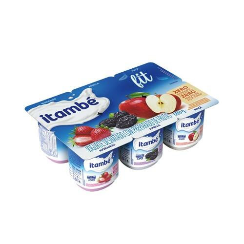 Iogurte Desnatado Morango + Ameixa + Maçã Zero Lactose Itambé 540g