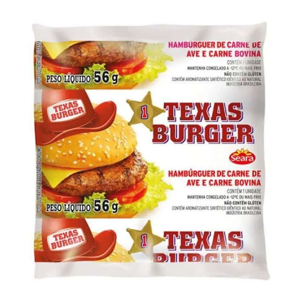 Hamburguer Texas Burguer Frango 56g
