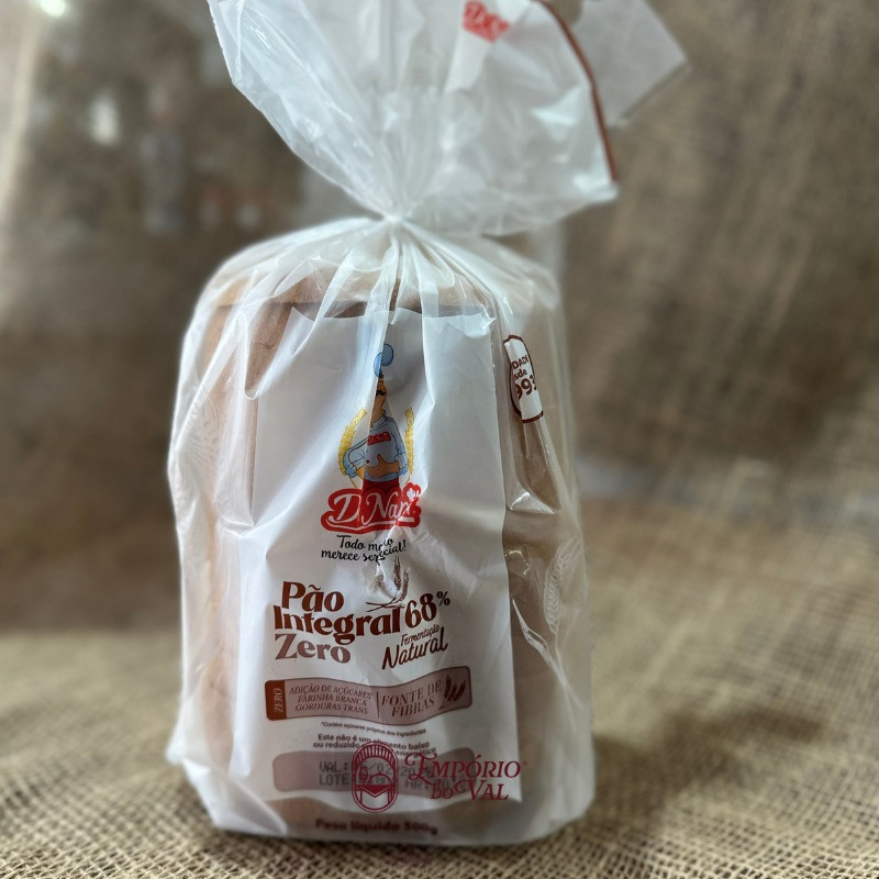 Pão 68% Integral Zero