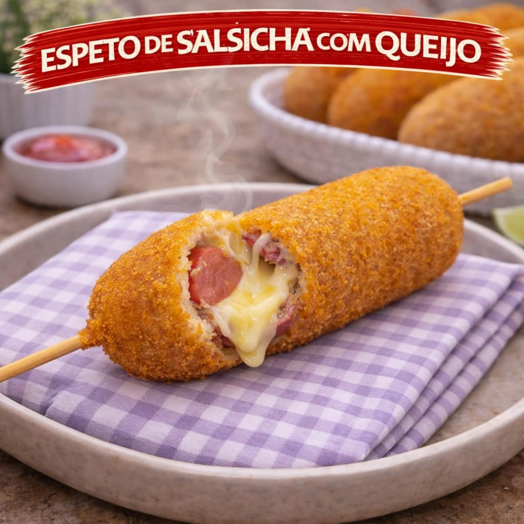 Salsicha no Palito com Queijo
