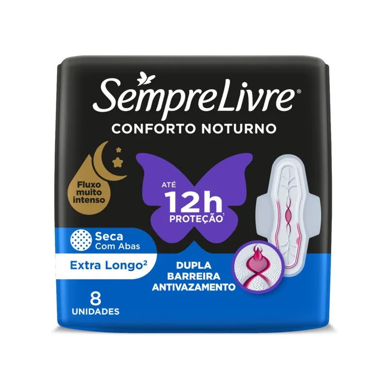 Absorvente Always Conforto Noturno 8 unidades