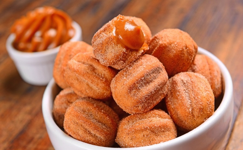 Mini churros Doce de leite