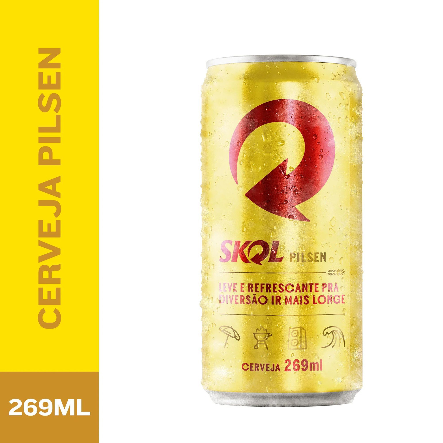 CERVEJA SKOL PILSEN LT 269ML