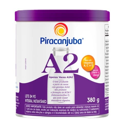Leite em Pó Integral Instantâneo A2 Piracanjuba 380g