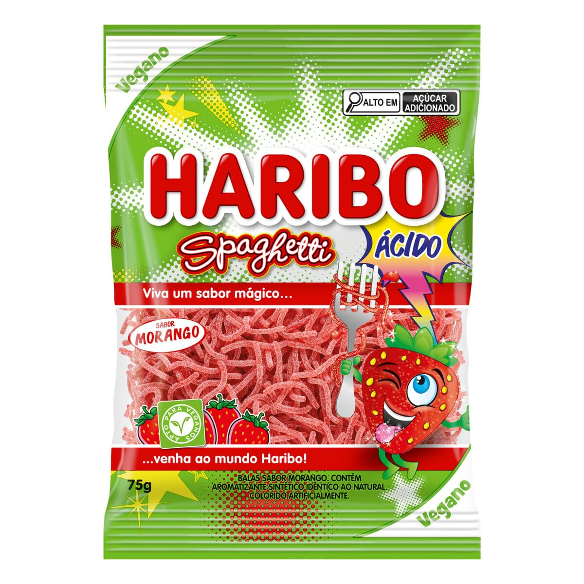 BALA DE GELATINA SPAGHETTI 75G