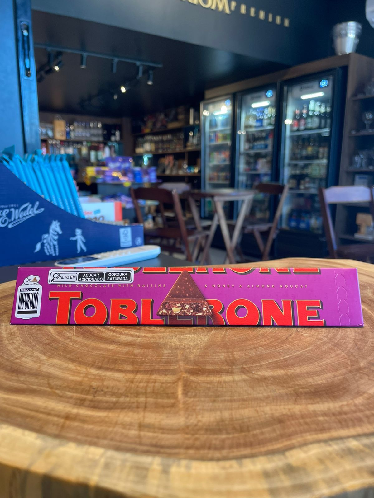 Toblerone Milk Chocolate with Raisins & Honey & Almond Nougat 100g