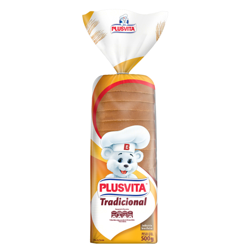 PÃO DE FORMA TRADICIONAL PLUSVITA 480g.