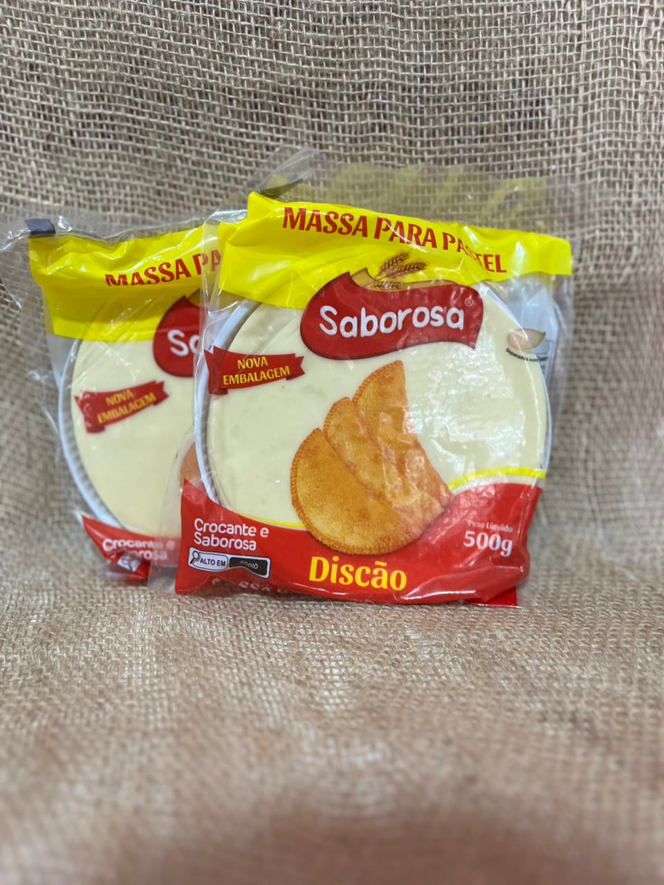 Massa de Pastel Discão Saborosa