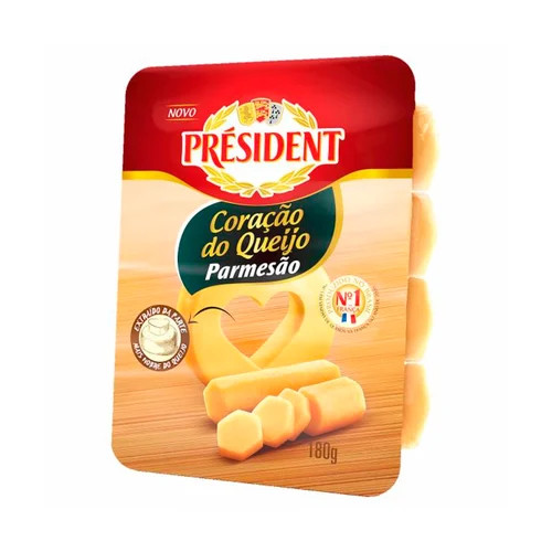 QUEIJO PARMESAO PRESIDENT CILINDRICO 180G