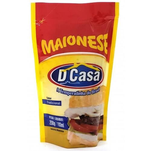 Maionese Dcasa Tradicional Embalagem 200g