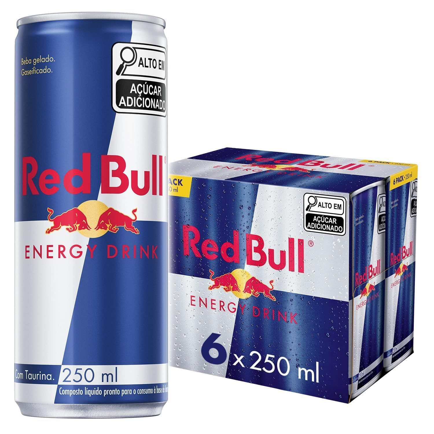 ENERGÉTICO RED BULL LT 250ML PACK 6 UN