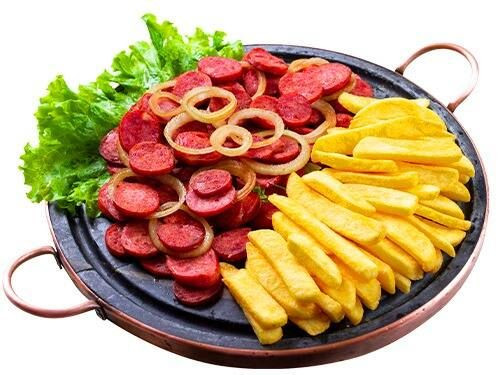 Calabresa com acompanhamento