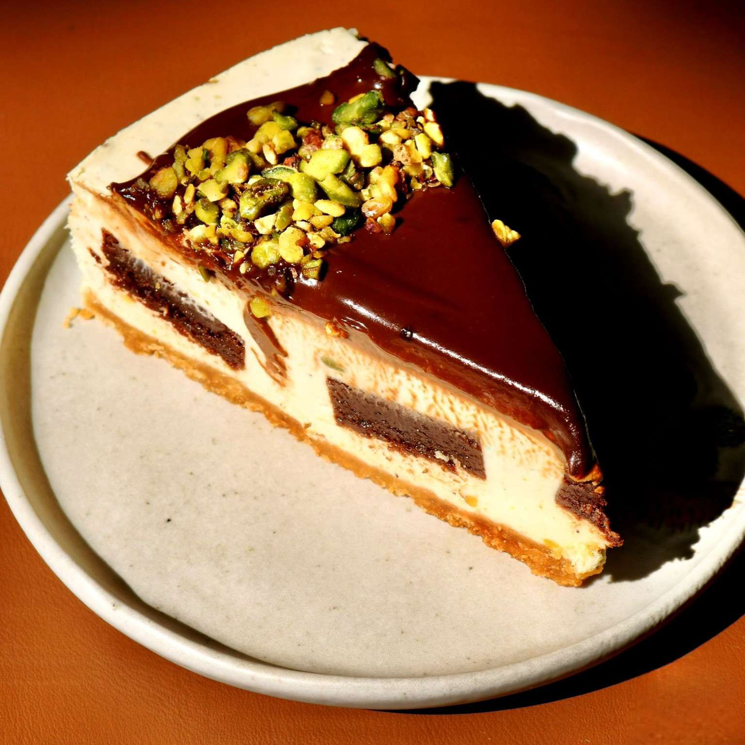 CHEESECAKE DE PISTACHE COM CAFE
