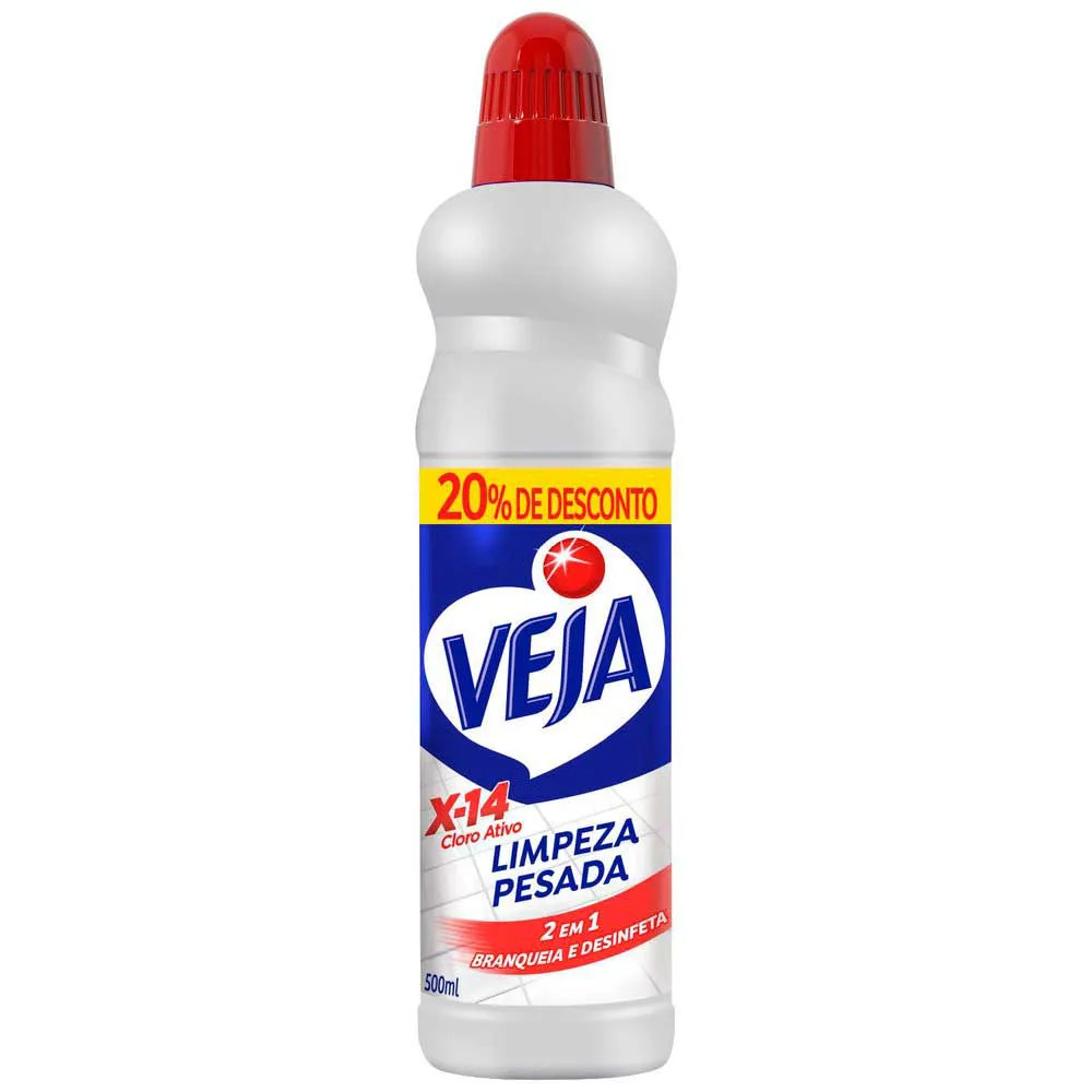 VEJA LIMP. PESADA X14 CLORO 500ML