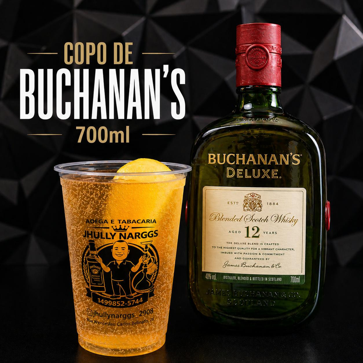 COPO DE WHISKY BUCHANAN'S 700ML