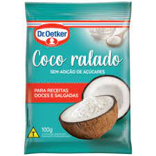Coco ralado Dr. Oetker 100g sem açúcar