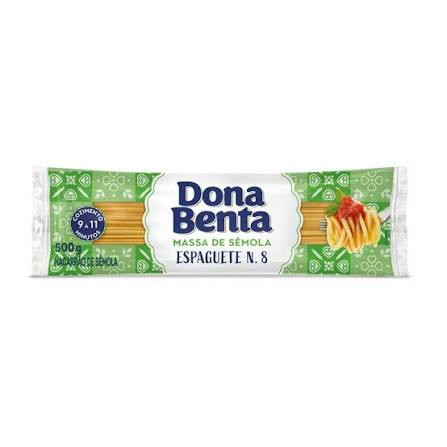 MACARRÃO ESPAGUETE DONA BENTA 500G