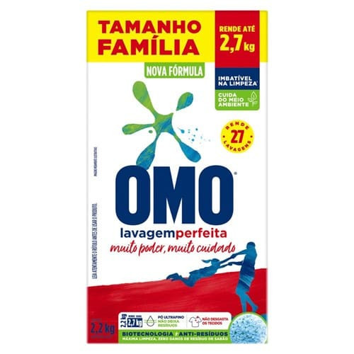 Sabão em Pó Lavagem Perfeita Omo 2,2kg