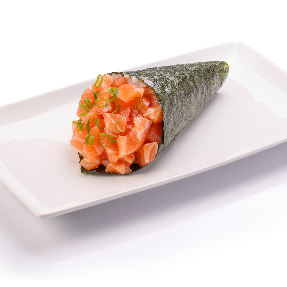 Temaki de salmão