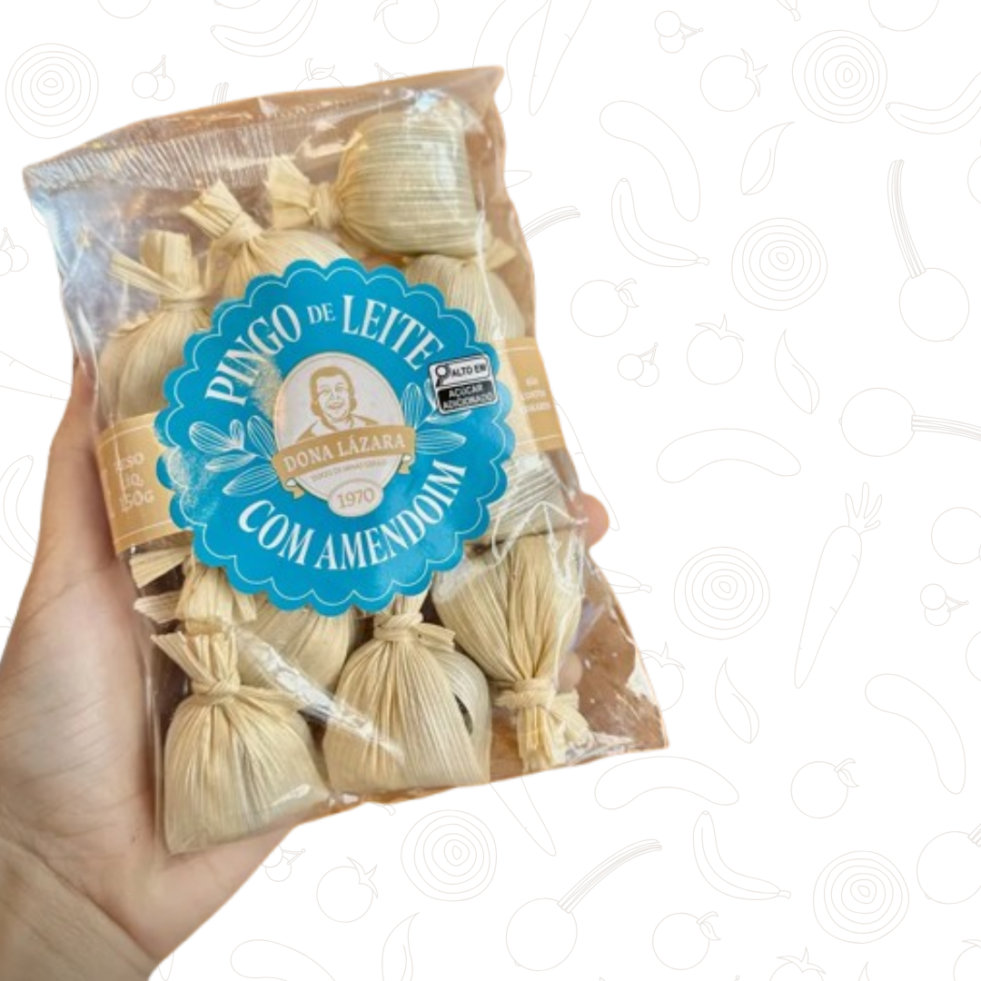 Pingo de Leite com Amendoim na Palha 150g