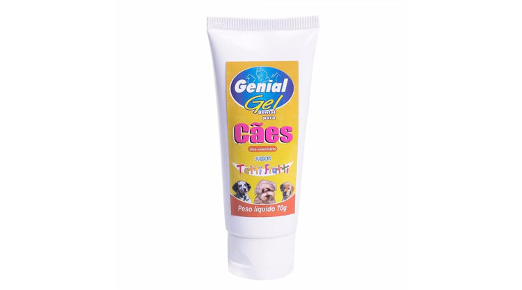 Genial Gel dental para cães - Sabor Tutti-frutti