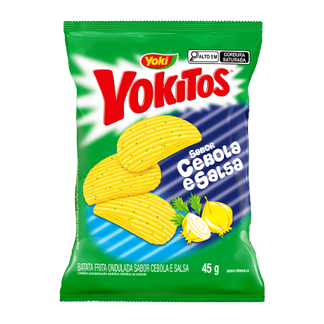 SALGADO YOKITOS BATATA ONDULADA CEBOLA SALSA 45G UN
