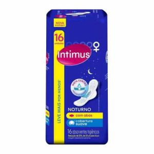 ABSORVENTE INTIMUS NOTURNO C/ ABAS SUAVE C/16UN
