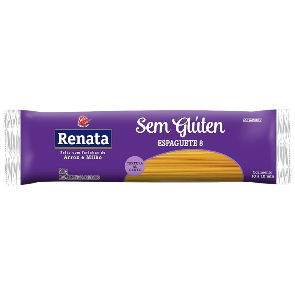 MACARRAO RENATA ESPAGUETE 8 S/ GLUTEN 500G