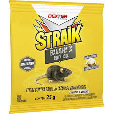 Isca Raticida Granulado 25g - Straik