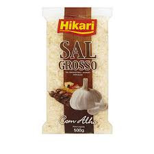 Sal grosso c/ alho Hikari 500g