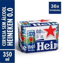 Combo 36x Cerveja Heineken 0,0 350ml