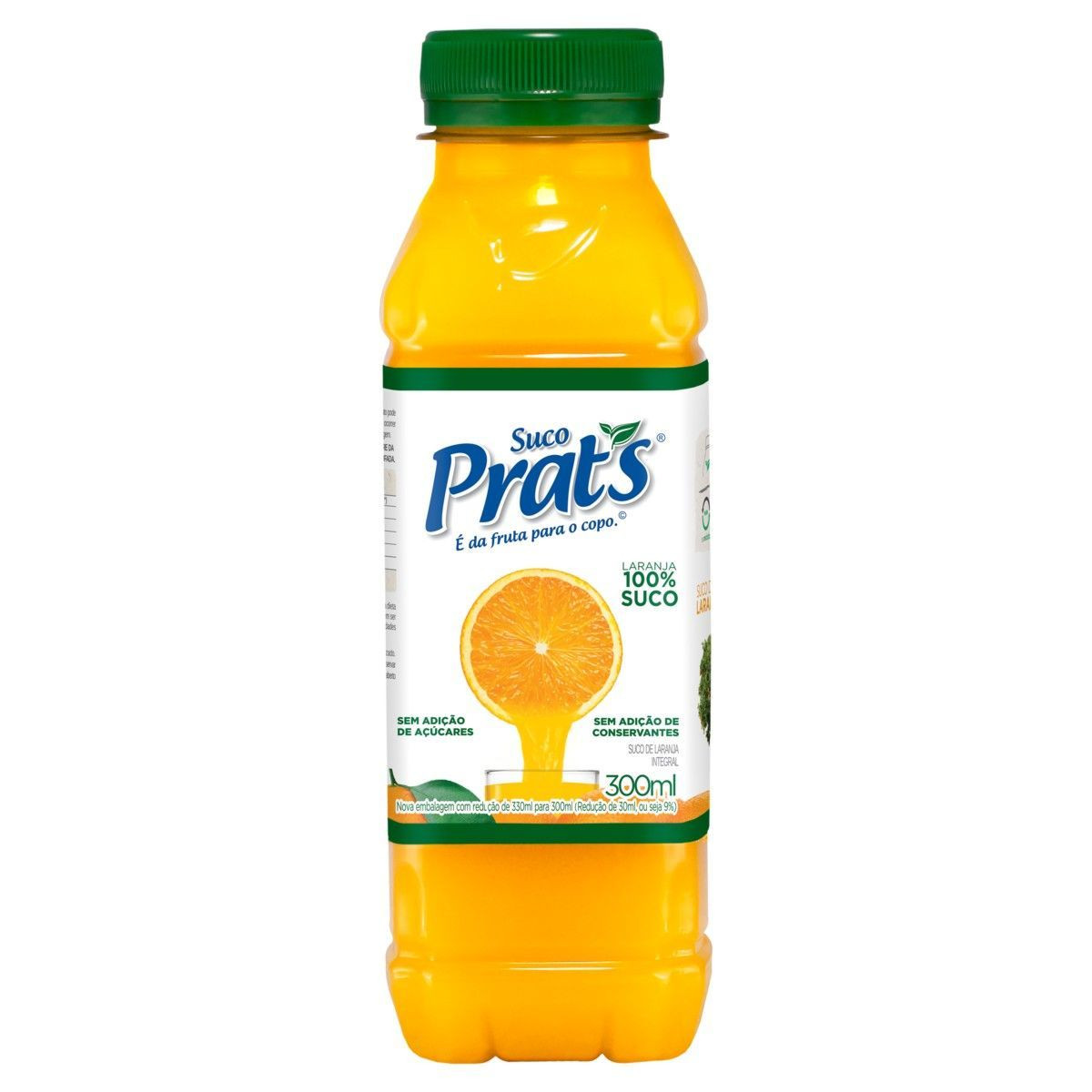 SUCO PRATS DE LARANJA INTEGRAL PET 300 ML