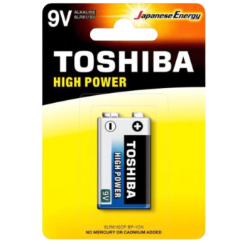 PILHA BATERIA TOSHIBA ALCALINA "9V"**