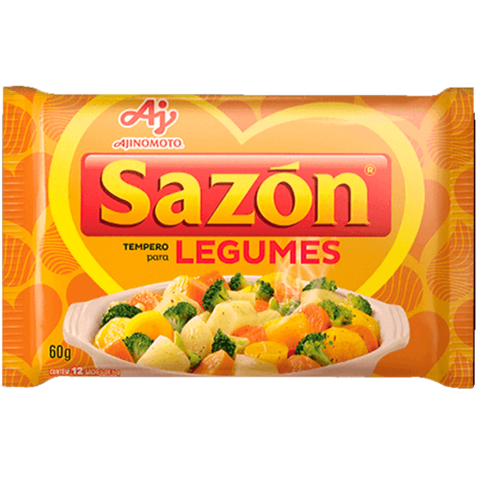 TEMPERO EM PO SAZON "LEGUMES" 60G (AMARELO)