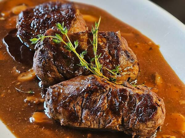 Mignon com arroz-risoto p/2 pessoas