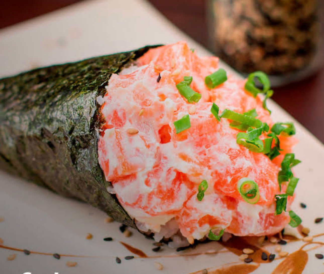 Temaki salmão 
