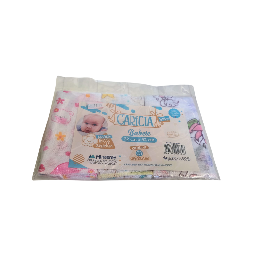 Babete Carícia Baby com 2 Unidades