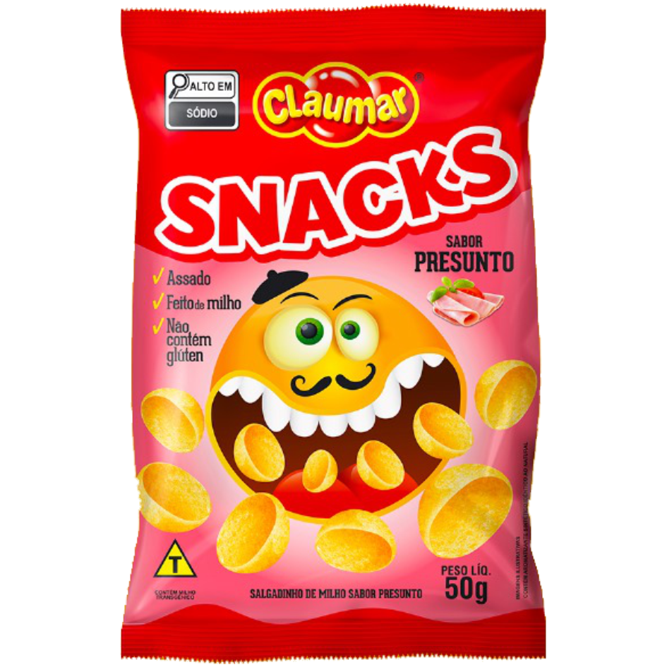 SALGADINHO SNACKS CLAUMAR PRESUNTO 50G