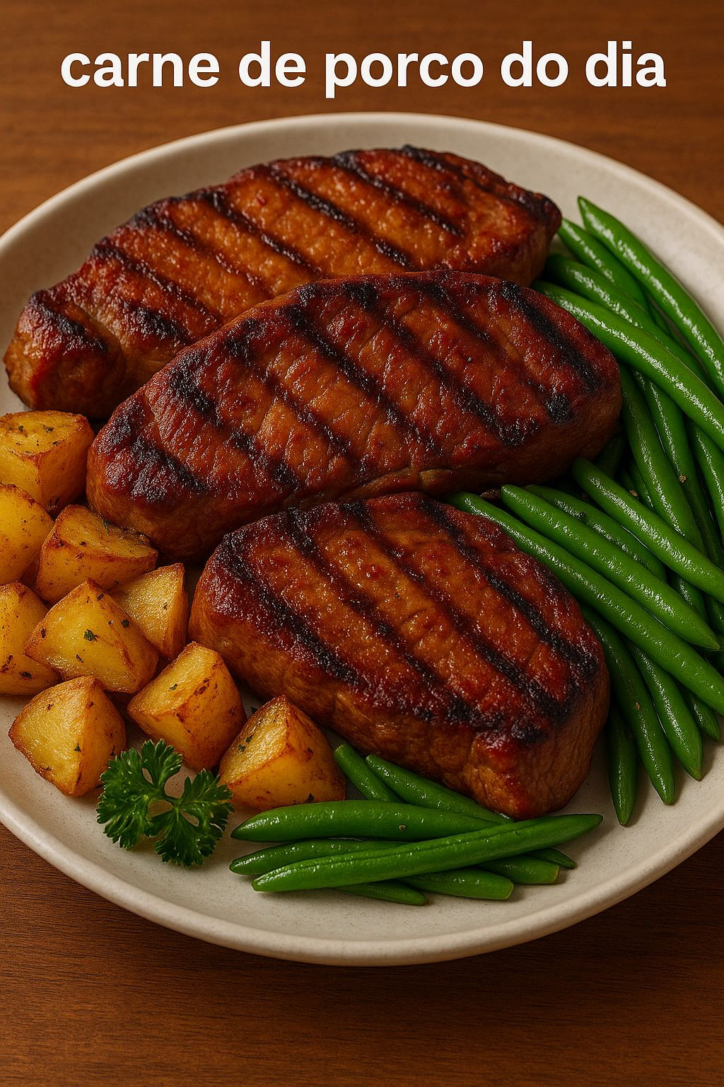 CARNE DE PORCO (do Dia) - BIFE GRELHADO