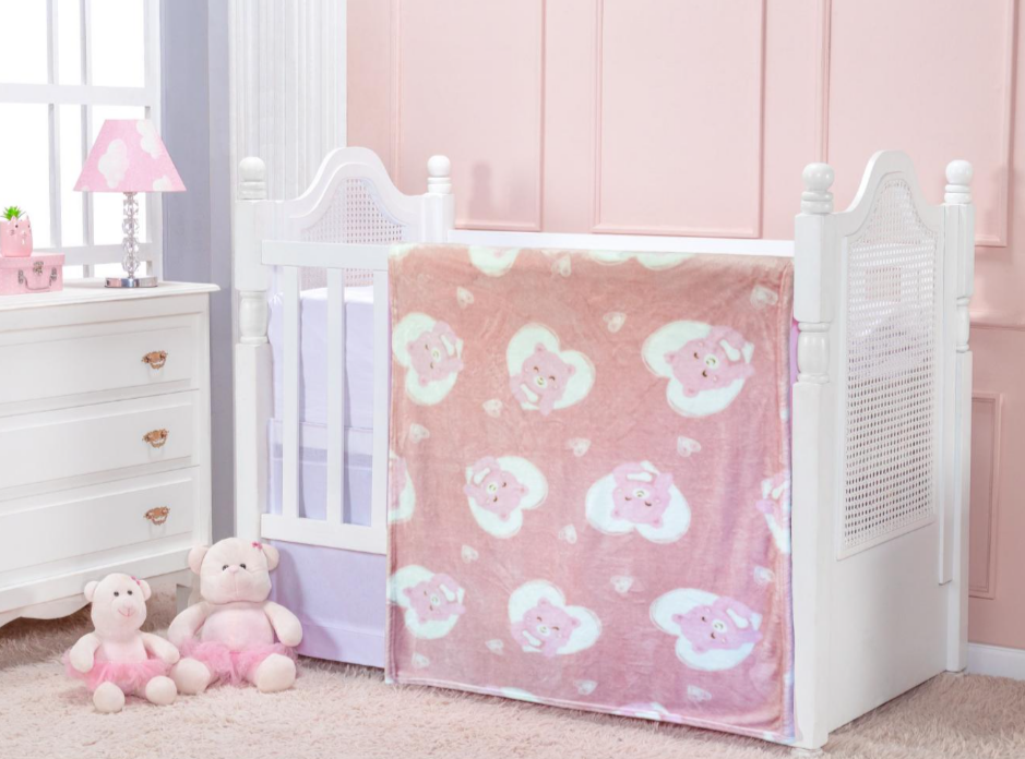 Cobertor Baby Flannel - Urso 