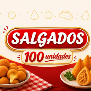 SALGADOS 100 UNIDADES